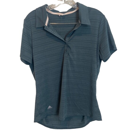 ADIDAS Novelty Microdot Short Sleeve Poloblue med - Picture 3 of 10